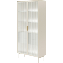 Witryna kaszmir ze szklanymi drzwiami i oświetleniem LUMI Podstawowe