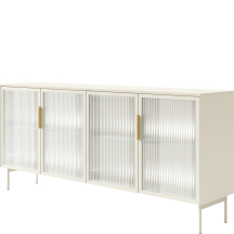 Komoda kaszmir ze szklanymi drzwiami i oświetleniem LUMI Podstawowe