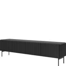 Szafka RTV pod telewizor 4-drzwiowa czarna MUTI CZARNY Podstawowe