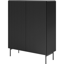 Komoda wysoka 2-drzwiowa czarna MUTI CZARNY Podstawowe