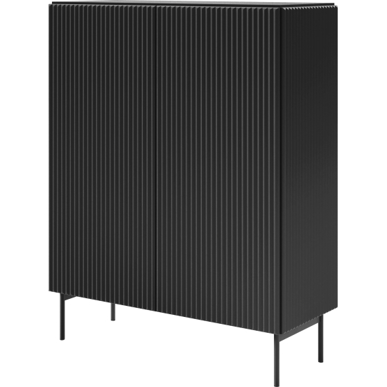 Komoda wysoka 2-drzwiowa czarna MUTI CZARNY Podstawowe