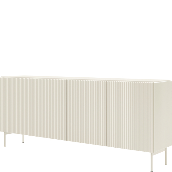 Komoda 195 cm 4-drzwiowa kolor kaszmir MUTI KASZMIR Podstawowe