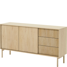 Komoda do salonu z ryflowanym frontem Dąb Cremona TAVO Podstawowe