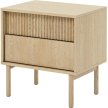 Szafka nocna z ryflowanym frontem Dąb Cremona TAVO Podstawowe