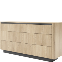 Komoda do salonu Dąb Cremona 6 szuflad TORRO Podstawowe