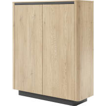 Wysoka komoda 2-drzwiowa Dąb Cremona TORRO Podstawowe