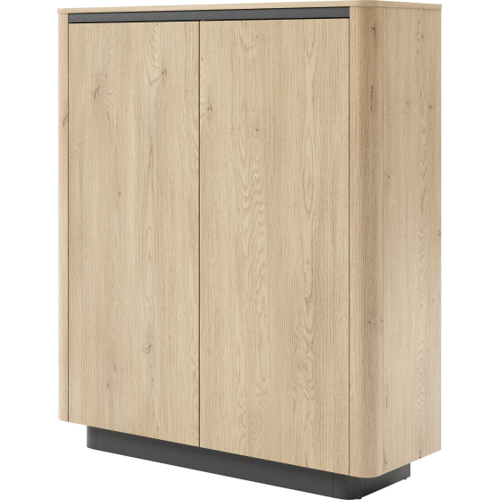 Wysoka komoda 2-drzwiowa Dąb Cremona TORRO Podstawowe