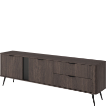 Szafka RTV stojąca 195 cm Dąb Dunin VERIS Podstawowe