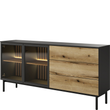 Komoda 180 cm z oświetleniem LED Dąb Evoke LANG Podstawowe