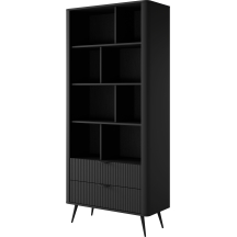 Regał z szufladami czarny LANTE CZARNY Podstawowe