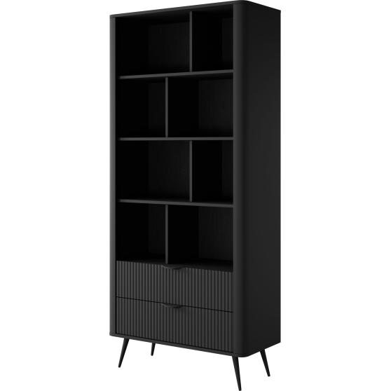 Regał z szufladami czarny LANTE CZARNY Podstawowe