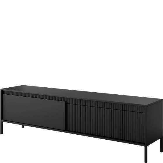 Szafka RTV pod telewizor 2-drzwiowa szeroka czarna SENSO CZARNY Podstawowe