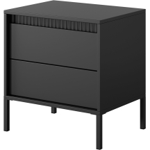 Nowoczesna szafka nocna czarna SENSO CZARNY Podstawowe