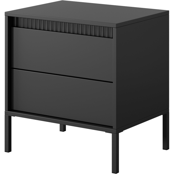 Nowoczesna szafka nocna czarna SENSO CZARNY Podstawowe