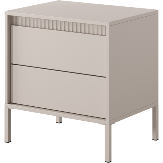 Nowoczesna szafka nocna beżowa SENSO BEŻ Podstawowe