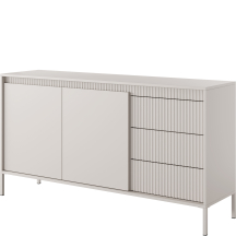 Nowoczesna komoda 2-drzwiowa 153 cm Beż SENSO BEŻ Podstawowe