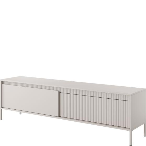 Szafka RTV pod telewizor 2-drzwiowa szeroka kolor beż SENSO BEŻ Podstawowe