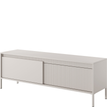 Szafka RTV 153 cm 2-drzwiowa kolor beż SENSO BEŻ Podstawowe