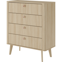 Komoda do sypialni 4 szuflady VIKI Podstawowe