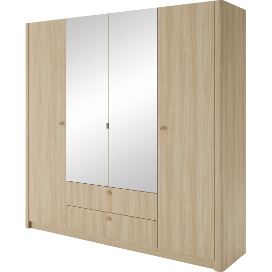 Szafa 4-drzwiowa z lustrem VIKI Podstawowe