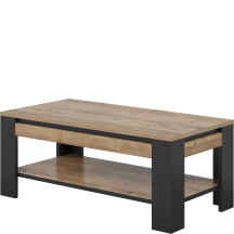 Ława do salonu Dąb Samdal / Czarny Typ-99 TUDOR Podstawowe