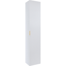 Szafka łazienkowa wisząca słupek Biały Mat Typ-17 LAURA Podstawowe