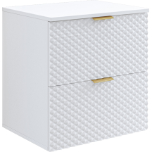 Szafka łazienkowa wisząca pod umywalkę 60 cm Biały Mat Typ-47 LAURA Podstawowe