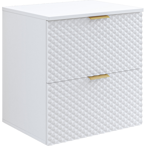 Szafka łazienkowa wisząca pod umywalkę 60 cm Biały Mat Typ-47 LAURA Podstawowe