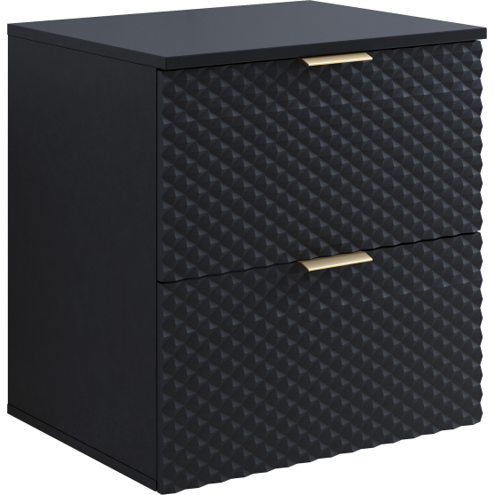 Szafka łazienkowa wisząca pod umywalkę 60 cm Czarny Onyks Typ-47 LAURA Podstawowe