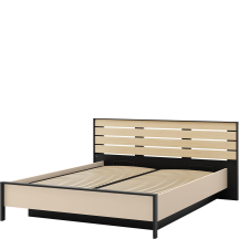 Łóżko z pojemnikiem 160 x 200 EN-02 Beż ENNA Podstawowe