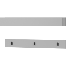 Wieszak na kurtki SM-06 poziomy Szary SIMPLY Podstawowe