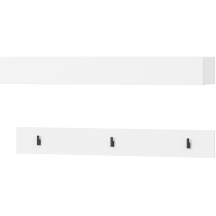 Wieszak na kurtki SM-06 poziomy Biały SIMPLY Podstawowe