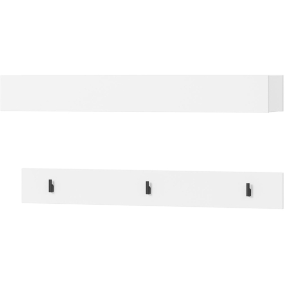 Wieszak na kurtki SM-06 poziomy Biały SIMPLY Podstawowe