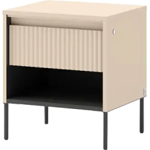 Stolik nocny na nóżkach z szufladą TS-10 Beż Piaskowy TREND SYPIALNIA Podstawowe