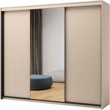 Szafa 250 do sypialni z oświetleniem TS-02 Beż Piaskowy TREND SYPIALNIA Podstawowe