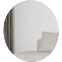 Okrągłe lustro z wbudowanym podświetleniem LED TS-08 TREND SYPIALNIA Podstawowe