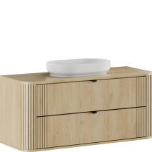 Szafka łazienkowa wisząca z umywalką 120 cm OVALIA CREMONA Podstawowe