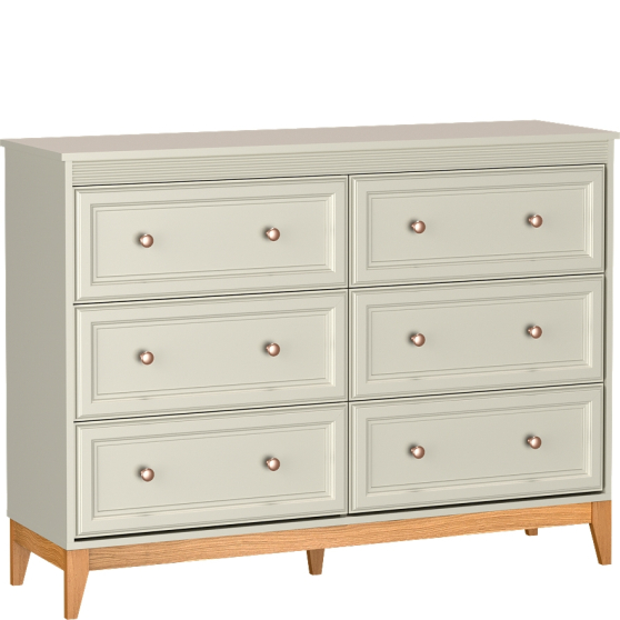 Komoda z szufladami W-3 Frezowany front Kaszmir WINDSOR Podstawowe