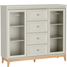 Kredens z witryną W-7 Gablota Kaszmir WINDSOR Podstawowe