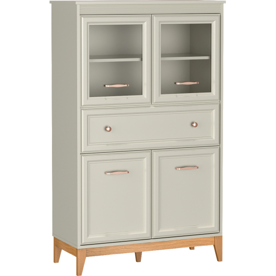 Kredens z witryną W-5 Gablota Kaszmir WINDSOR Podstawowe