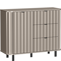 Komoda 1 drzwi 3 szuflady NV-3 Clay Gray NOVADO CLAY GRAY Podstawowe