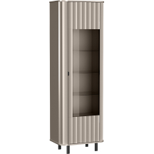 Wysoka witryna do salonu NV-4 Clay Gray NOVADO CLAY GRAY Podstawowe