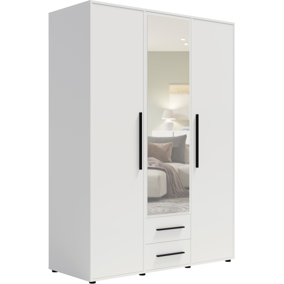 Szafa 3-drzwiowa z lustrem MAXIONE Podstawowe (4)