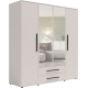Kolor: Szafa 4-drzwiowa z lustrem MAXIONE Podstawowe (1)