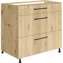 Szafka dolna stojąca 3 szuflady 80 cm VIV-22D VIVA Podstawowe