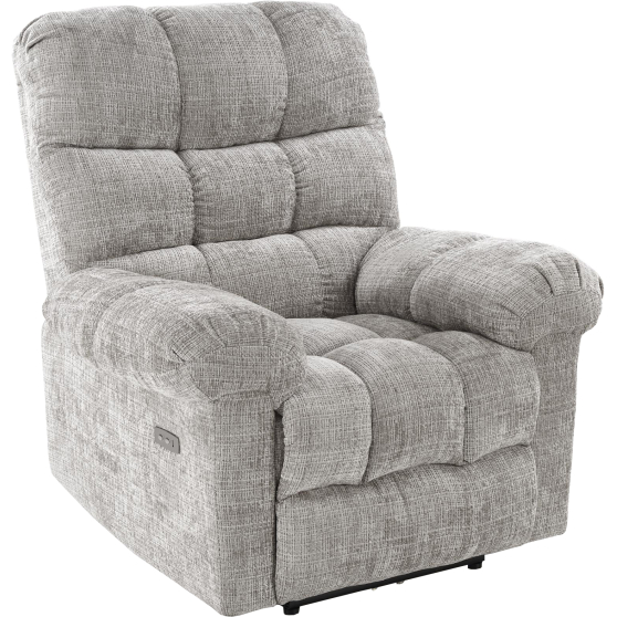 Fotel wypoczynkowy rozkładany elektrycznie AMORE Popiel Podstawowe