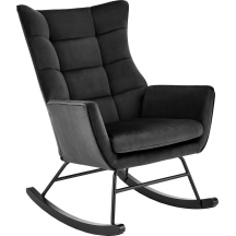 Fotel bujany BAZALTO Czarny Podstawowe