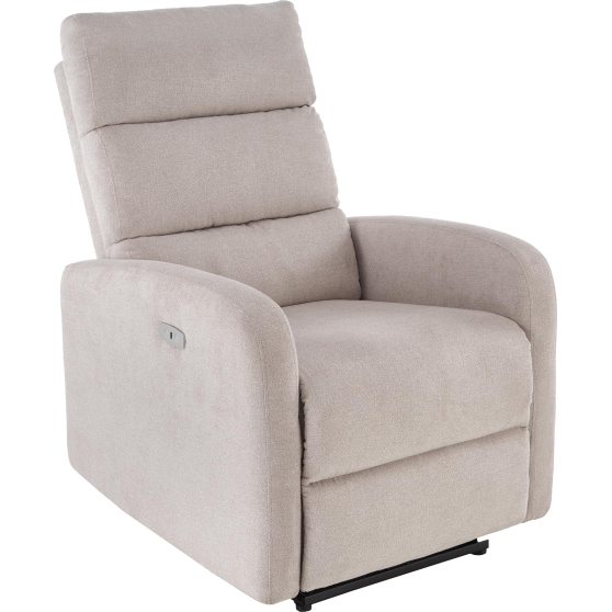 Fotel wypoczynkowy rozkładany elektrycznie CARINIO Jasny Beż Podstawowe