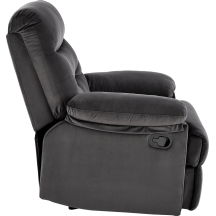 Fotel wypoczynkowy rozkładany DRAGER Czarny Widok z innej strony (3)