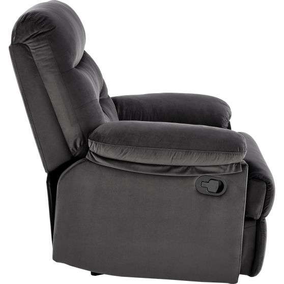 Fotel wypoczynkowy rozkładany DRAGER Czarny Widok z innej strony (3)